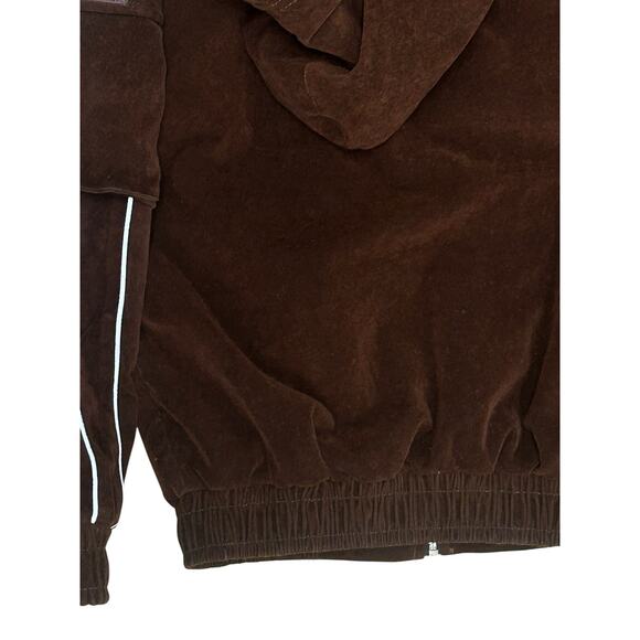 HWLD Hunna Brown Zip Lore Jacket Size Small Chocolate Streetwear - Picture 7 of 8